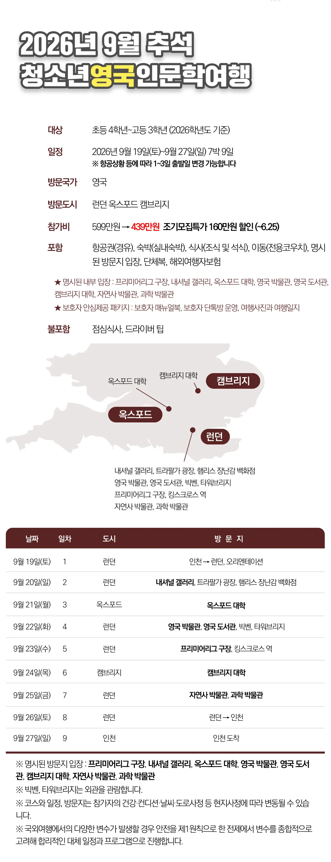 추석 청소년 1개국 유럽캠프 4