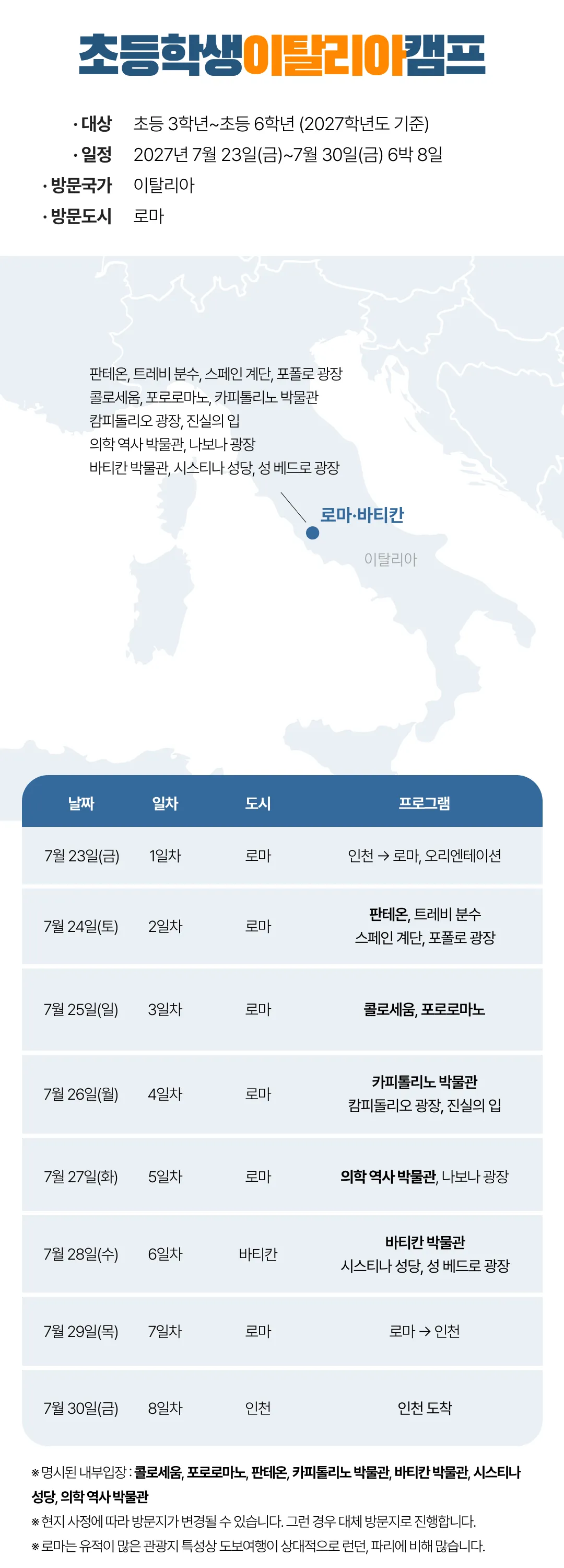 초등학생 유럽캠프 5