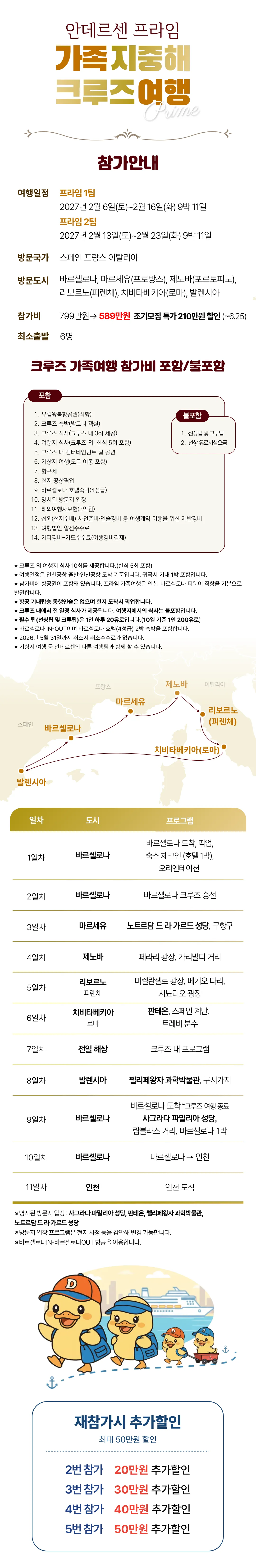 프라임 가족 지중해크루즈여행 2