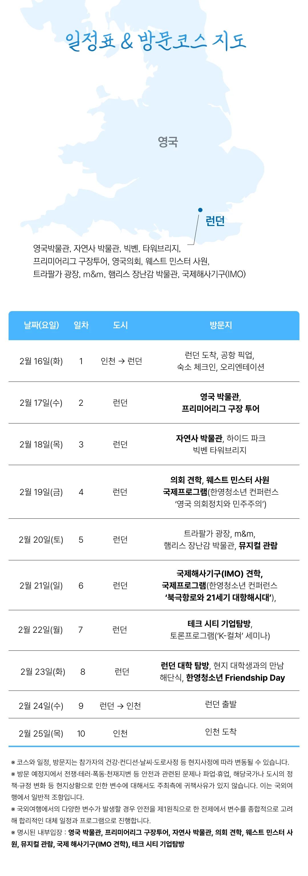 봄방학 청소년 영국국제캠프 4