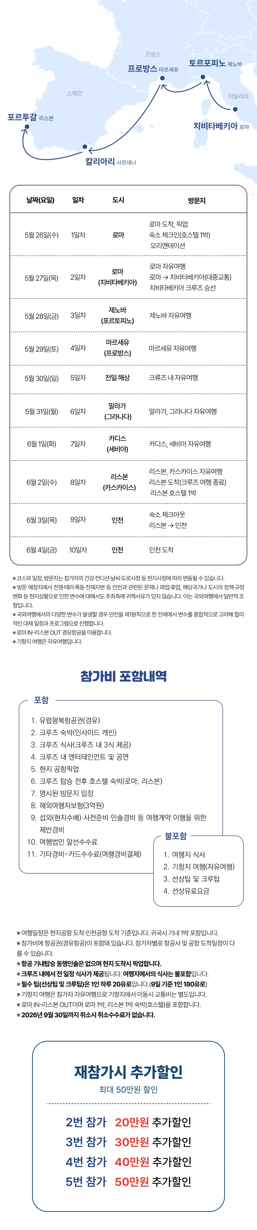2030 유럽크루즈 지중해 4개국 3